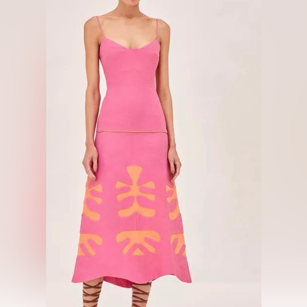 ALEXIS- MIDI DRESS- PERFECT CONDITION